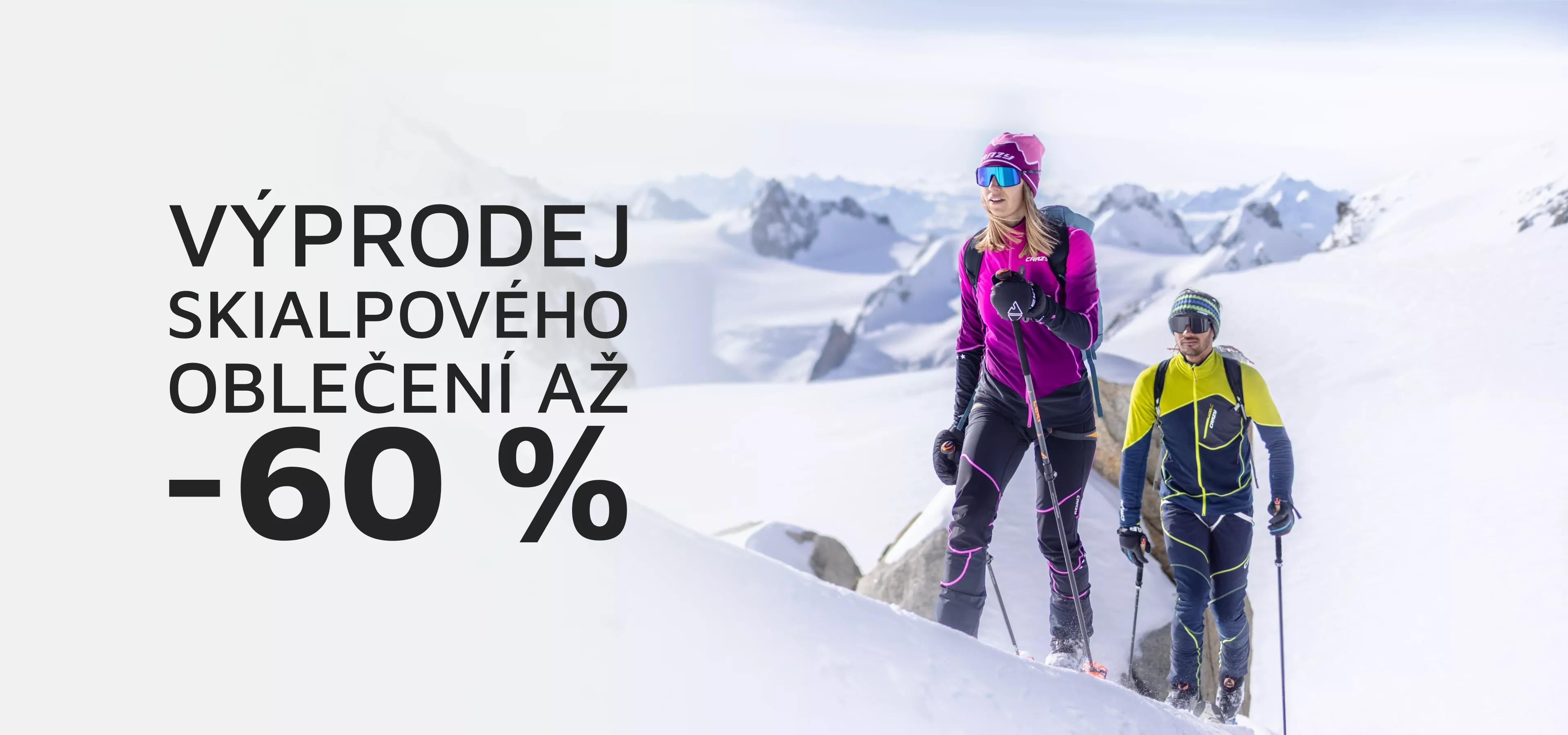 Výprodej skialp oblečení