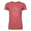 Dámské funkční tričko Ortovox 150 COOL MTN PROTECTOR SHORT SLEEVE  - růžová