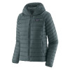 Dámská bunda Patagonia DOWN SWEATER HOODY  - šedá