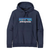 Pánska mikina Patagonia P-6 LOGO UPRISAL HOODY  - tmavo modrá