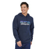 Pánska mikina Patagonia P-6 LOGO UPRISAL HOODY  - tmavo modrá