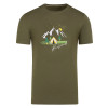 Pánske tričko Almgwand DUSLERALM  - khaki