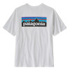 Pánské tričko Patagonia P-6 LOGO RESPONSIBILI-TEE  - bílá