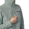 Dámská bunda Patagonia R2 CROSSSTRATA HOODY  - světle fialová