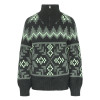 Dámský svetr Kari Traa AMELIA  - tmavě zelená