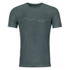 Pánske funkčné tričko Ortovox 150 COOL MOUNTAIN SHORT SLEEVE  - šedá