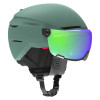 Lyžiarská prilba Atomic SAVOR VISOR STEREO  - tmavo zelená