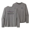 Pánske funkčné tričko Patagonia LONG-SLEEVED CAPILENE COOL DAILY GRAPHIC SHIRT  - šedá
