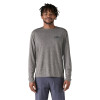 Pánske funkčné tričko Patagonia LONG-SLEEVED CAPILENE COOL DAILY GRAPHIC SHIRT  - šedá