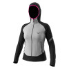 Dámska turistické mikina Dynafit TRANSALPER LIGHT POLARTEC HOODED JACKET  - svetlo šedá