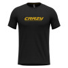 Pánske funkčné tričko Crazy LOGO  - čierna