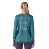 Dámské funkční tričko Patagonia LONG-SLEEVED CAPILENE COOL DAILY GRAPHIC SHIRT  - petrolejová