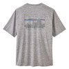 Pánske funkčné tričko Patagonia CAPILENE COOL DAILY GRAPHIC SHIRT  - svetlo šedá