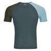 Pánske funkčné tričko Ortovox 120 COMPETITION LIGHT SHORT SLEEVE  - šedá