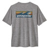 Pánske funkčné tričko Patagonia CAPILENE COOL DAILY GRAPHIC SHIRT - WATERS  - šedá