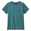 Dámské funkční tričko Patagonia CAPILENE COOL DAILY GRAPHIC SHIRT  - petrolejová