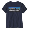 Dámske tričko Patagonia P-6 LOGO RESPONSIBILI-TEE  - tmavo modrá