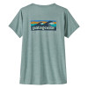 Dámské funkční tričko Patagonia CAPILENE COOL DAILY GRAPHIC SHIRT - WATERS  - světle modrá