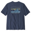Pánske tričko Patagonia 73 SKYLINE ORGANIC T-SHIRT  - tmavo modrá