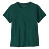 Dámske tričko Patagonia P-6 LOGO RESPONSIBILI-TEE  - tmavo zelená