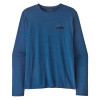 Pánske funkčné tričko Patagonia LONG-SLEEVED CAPILENE COOL DAILY GRAPHIC SHIRT  - tmavo modrá