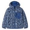 Detská bunda Patagonia REVERSIBLE DOWN SWEATER HOODY  - tmavo modrá