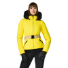 Dámska bunda Goldbergh HIDA FAUX BORDER  - žltá