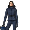 Dámska bunda Goldbergh HIDA FAUX BORDER  - tmavo modrá