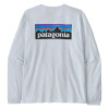 Dámske tričko Patagonia LONG-SLEEVED P-6 LOGO RESPONSIBILI-TEE  - biela