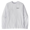 Pánske tričko Patagonia LONG-SLEEVED P-6 LOGO RESPONSIBILI-TEE  - biela