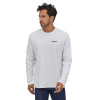Pánske tričko Patagonia LONG-SLEEVED P-6 LOGO RESPONSIBILI-TEE  - biela
