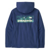 Pánská mikina Patagonia BOARDSHORT LOGO UPRISAL HOODY  - modrá