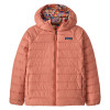 Dievčenská bunda Patagonia REVERSIBLE DOWN SWEATER HOODY  - svetlo ružová