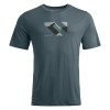 Pánske funkčné tričko Ortovox 140 COOL LANDSCAPE TS  - tmavo šedá