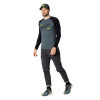 Pánske tričko Dynafit 24/7 LONG SLEEVE SHIRT  - tmavo šedá