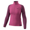 Dámska mikina Dynafit BLACKLIGHT THERMAL 1/2 ZIP  - tmavo ružová