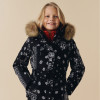 Dívčí lyžařská bunda Poivre Blanc W25-JOANA-JRGL/P SKI PAISLEY  - černá