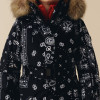 Dívčí lyžařská bunda Poivre Blanc W25-JOANA-JRGL/P SKI PAISLEY  - černá