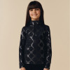 Dívčí mikina Poivre Blanc W25-MIA-JRGL/M BASE LAYER  - černá