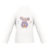 Dívčí mikina Poivre Blanc W25-RUBY-BBGL MICRO FLEECE  - bílá