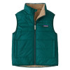 Detská vesta Patagonia REVERSIBLE READY FREDDY  - tmavo zelená