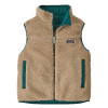 Detská vesta Patagonia REVERSIBLE READY FREDDY  - tmavo zelená