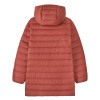 Dětský kabát Patagonia DOWN SWEATER PARKA  - tmavě červená