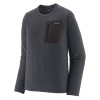 Pánska mikina Patagonia R1 AIR FLEECE CREWNECK  - tmavo šedá