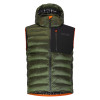 Pánska vesta OneMore 511 -  ECO-DOWN HOODY VEST  - tmavo zelená