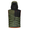 Pánska vesta OneMore 511 -  ECO-DOWN HOODY VEST  - tmavo zelená