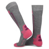 Dievčenské lyžiarské ponožky Lenz SKIING KIDS 2.0  - ružová
