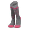 Dievčenské lyžiarské ponožky Lenz SKIING KIDS 2.0  - ružová