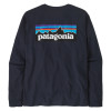 Pánske tričko Patagonia LONG-SLEEVED P-6 LOGO RESPONSIBILI-TEE  - tmavo modrá