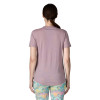 Dámské funkční tričko Patagonia CAPILENE COOL MERINO BLEND GRAPHIC SHIRT  - světle fialová
